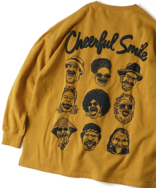 Gym Master 10.3oz Cheerful Smile 寬版大學T上衣