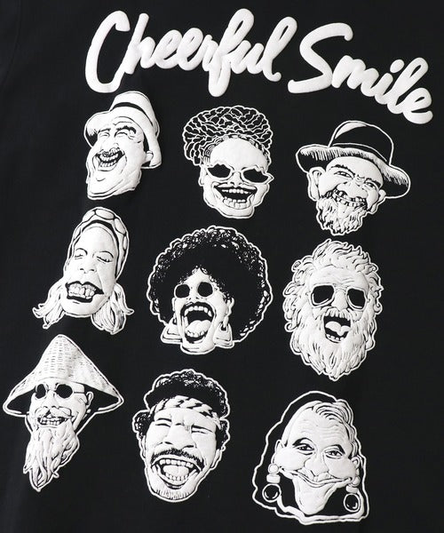 Gym Master 10.3oz Cheerful Smile 寬版大學T上衣