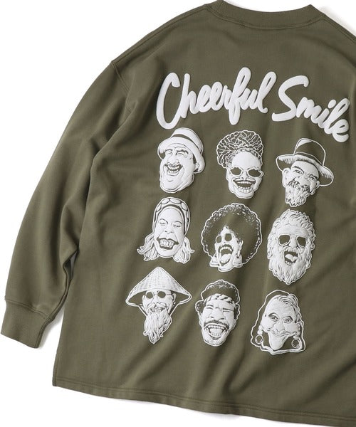 Gym Master 10.3oz Cheerful Smile 寬版大學T上衣