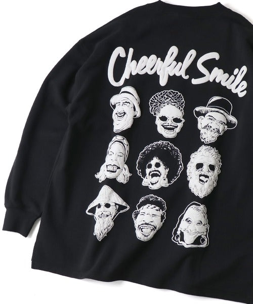 Gym Master 10.3oz Cheerful Smile 寬版大學T上衣