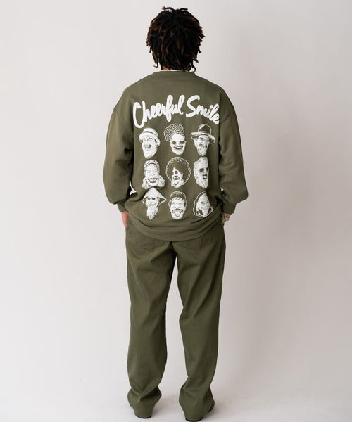 Gym Master 10.3oz Cheerful Smile 寬版大學T上衣