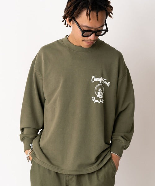 Gym Master 10.3oz Cheerful Smile 寬版大學T上衣