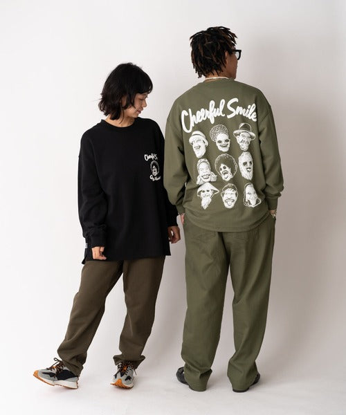 Gym Master 10.3oz Cheerful Smile 寬版大學T上衣