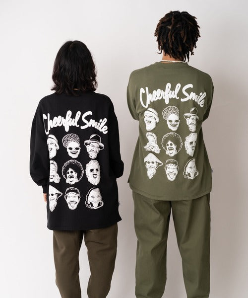 Gym Master 10.3oz Cheerful Smile 寬版大學T上衣