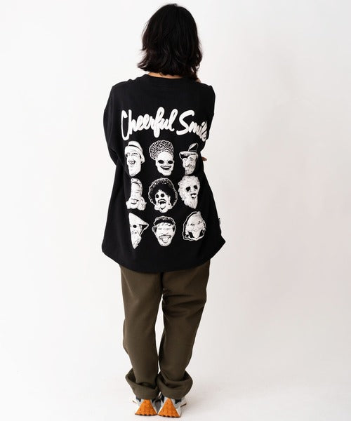 Gym Master 10.3oz Cheerful Smile 寬版大學T上衣