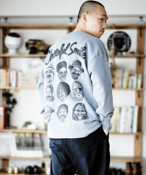 Gym Master 10.3oz Cheerful Smile 寬版大學T上衣