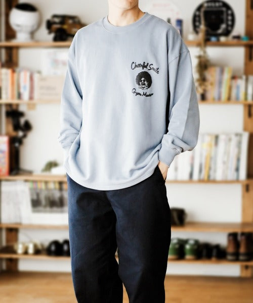 Gym Master 10.3oz Cheerful Smile 寬版大學T上衣