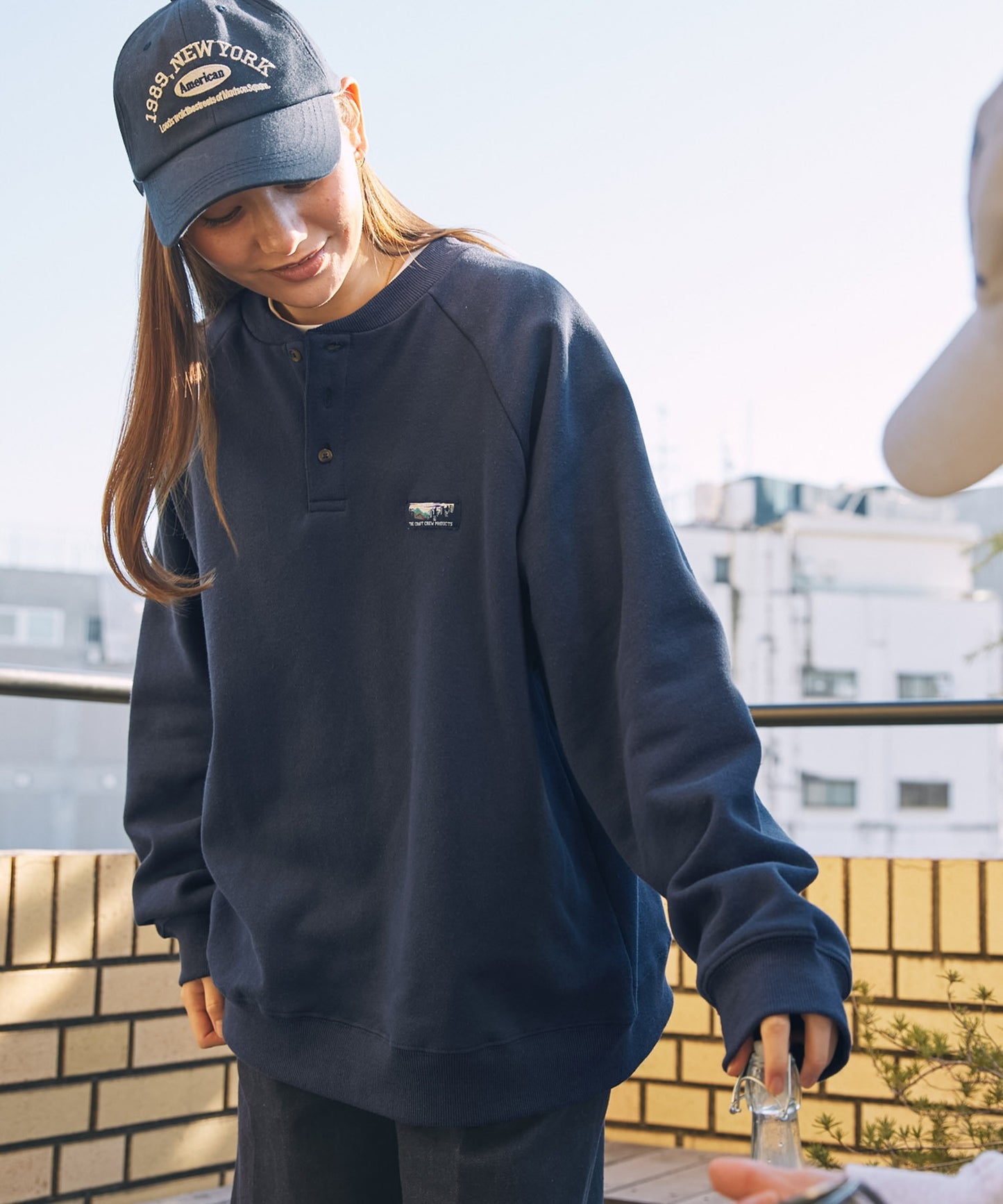 THE CRAFT CREW PRODUCTS 厚磅機能美國棉寬版亨利領上衣
