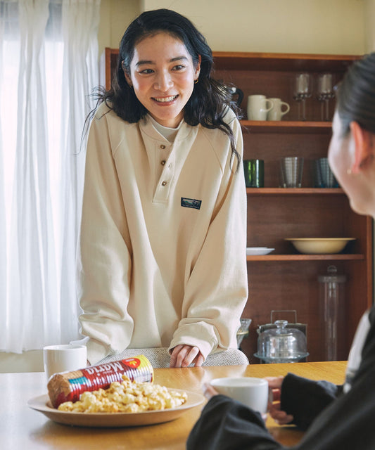 THE CRAFT CREW PRODUCTS 厚磅機能美國棉寬版亨利領上衣