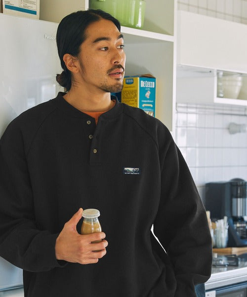 THE CRAFT CREW PRODUCTS 厚磅機能美國棉寬版亨利領上衣