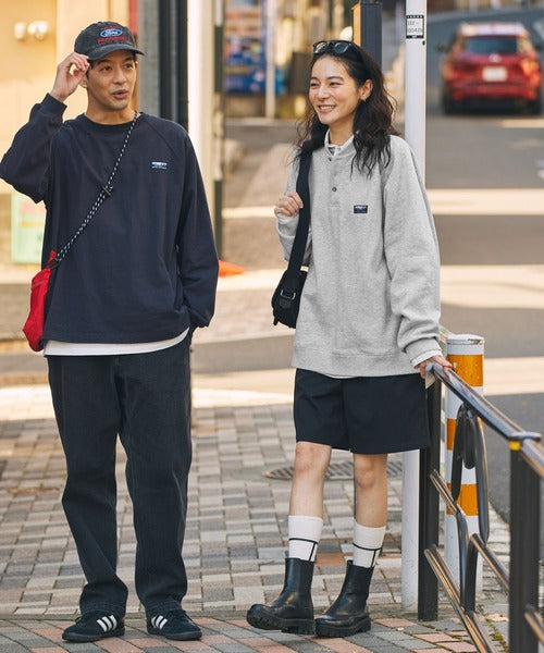 THE CRAFT CREW PRODUCTS 厚磅機能美國棉寬版亨利領上衣