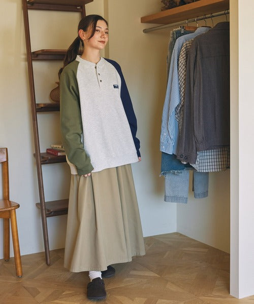 THE CRAFT CREW PRODUCTS 厚磅機能美國棉寬版亨利領上衣