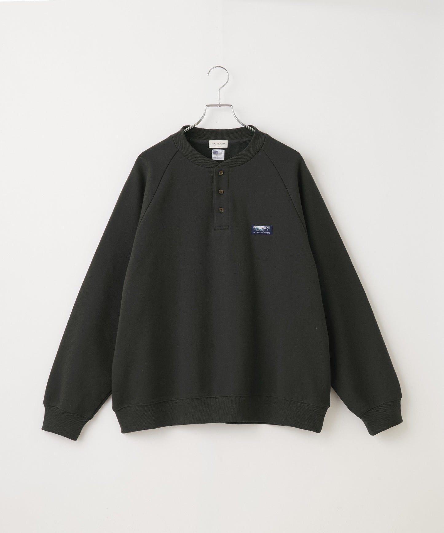 THE CRAFT CREW PRODUCTS 厚磅機能美國棉寬版亨利領上衣