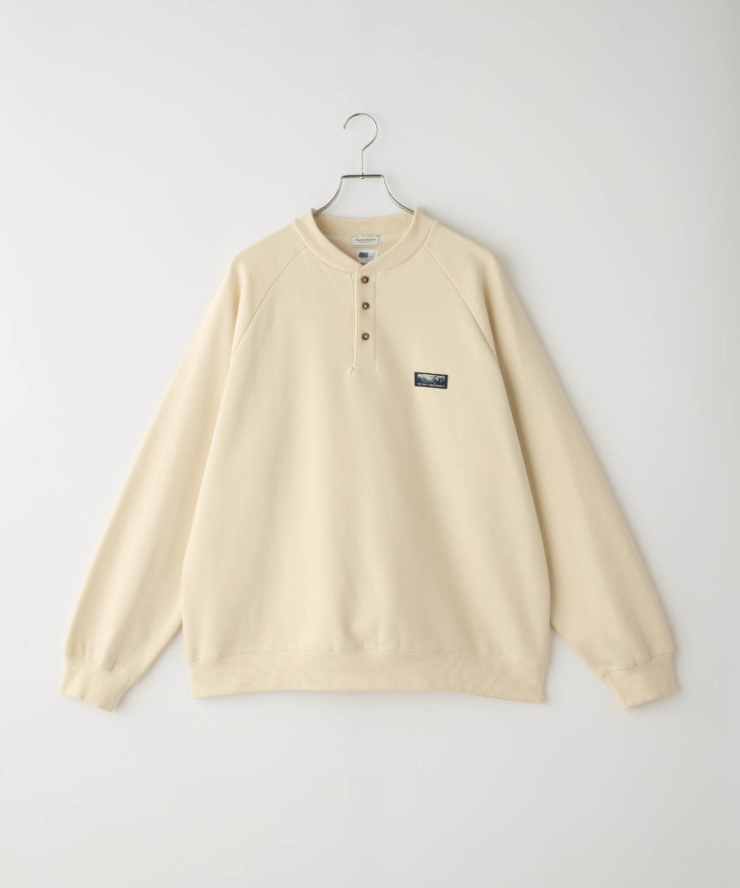 THE CRAFT CREW PRODUCTS 厚磅機能美國棉寬版亨利領上衣