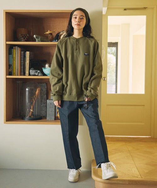 THE CRAFT CREW PRODUCTS 厚磅機能美國棉寬版亨利領上衣