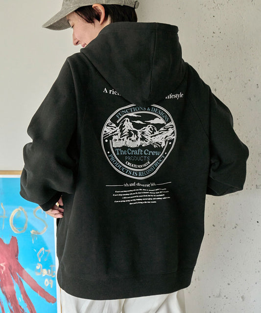 THE CRAFT CREW PRODUCTS 厚磅美國棉寬版連帽大學T / 吸濕快乾