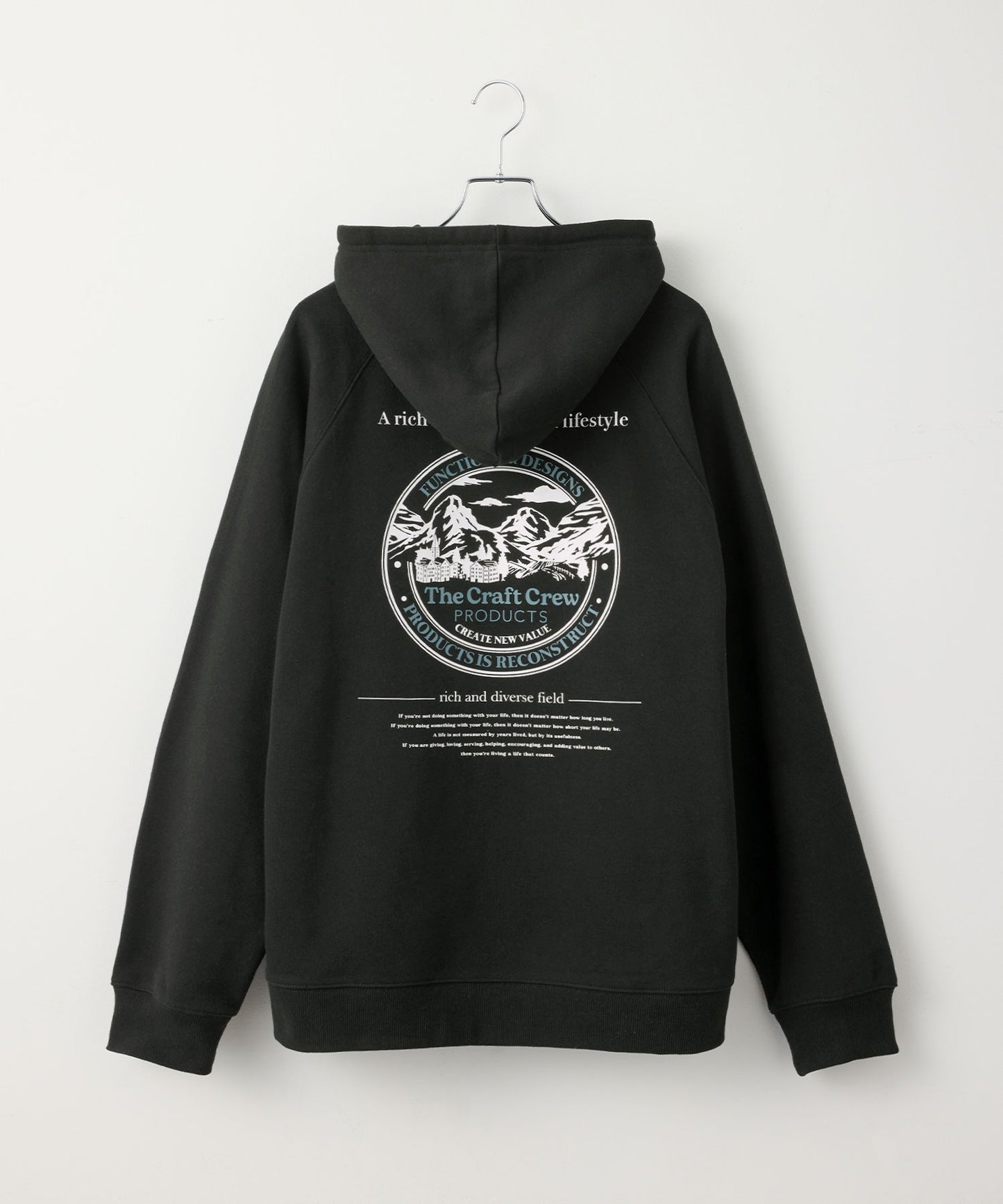 THE CRAFT CREW PRODUCTS 厚磅美國棉寬版連帽大學T / 吸濕快乾