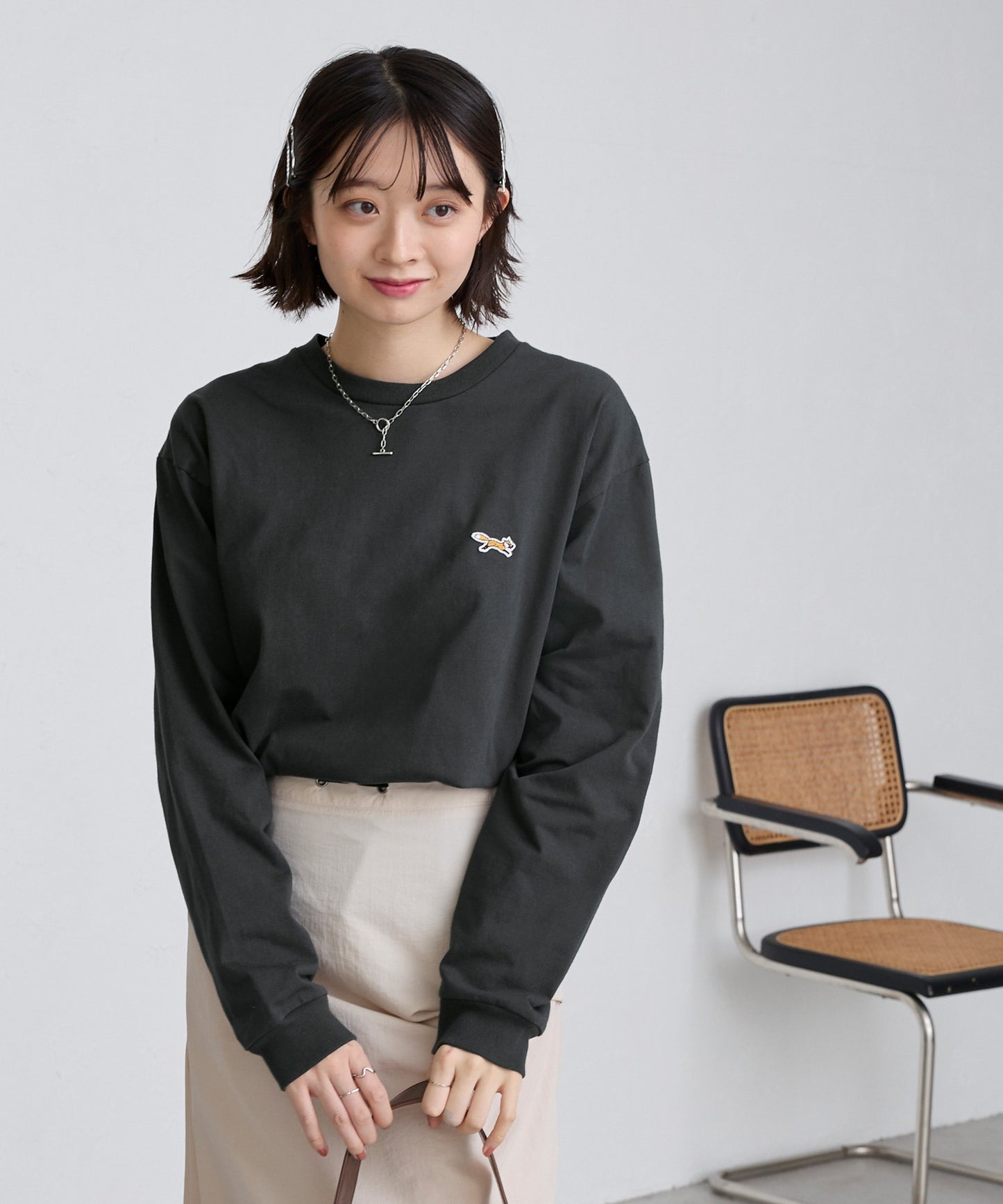 PENNEYS THE FOX Logo 狐狸刺繡寬版上衣