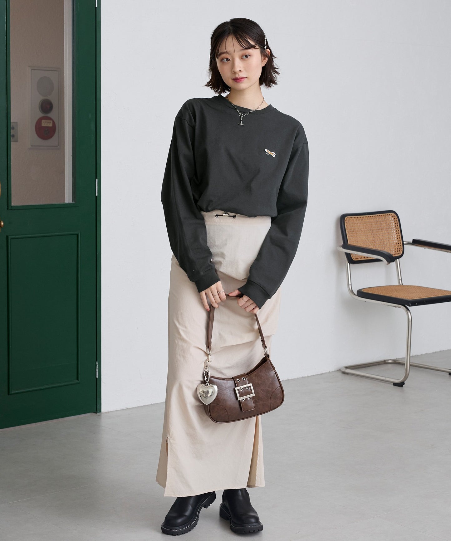PENNEYS THE FOX Logo 狐狸刺繡寬版上衣
