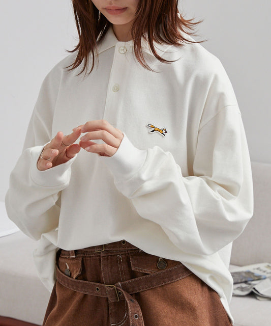 PENNEYS THE FOX Logo 狐狸刺繡LOGO寬版Polo上衣