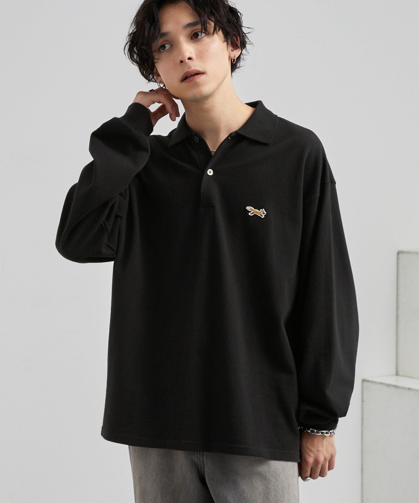 PENNEYS THE FOX Logo 狐狸刺繡LOGO寬版Polo上衣