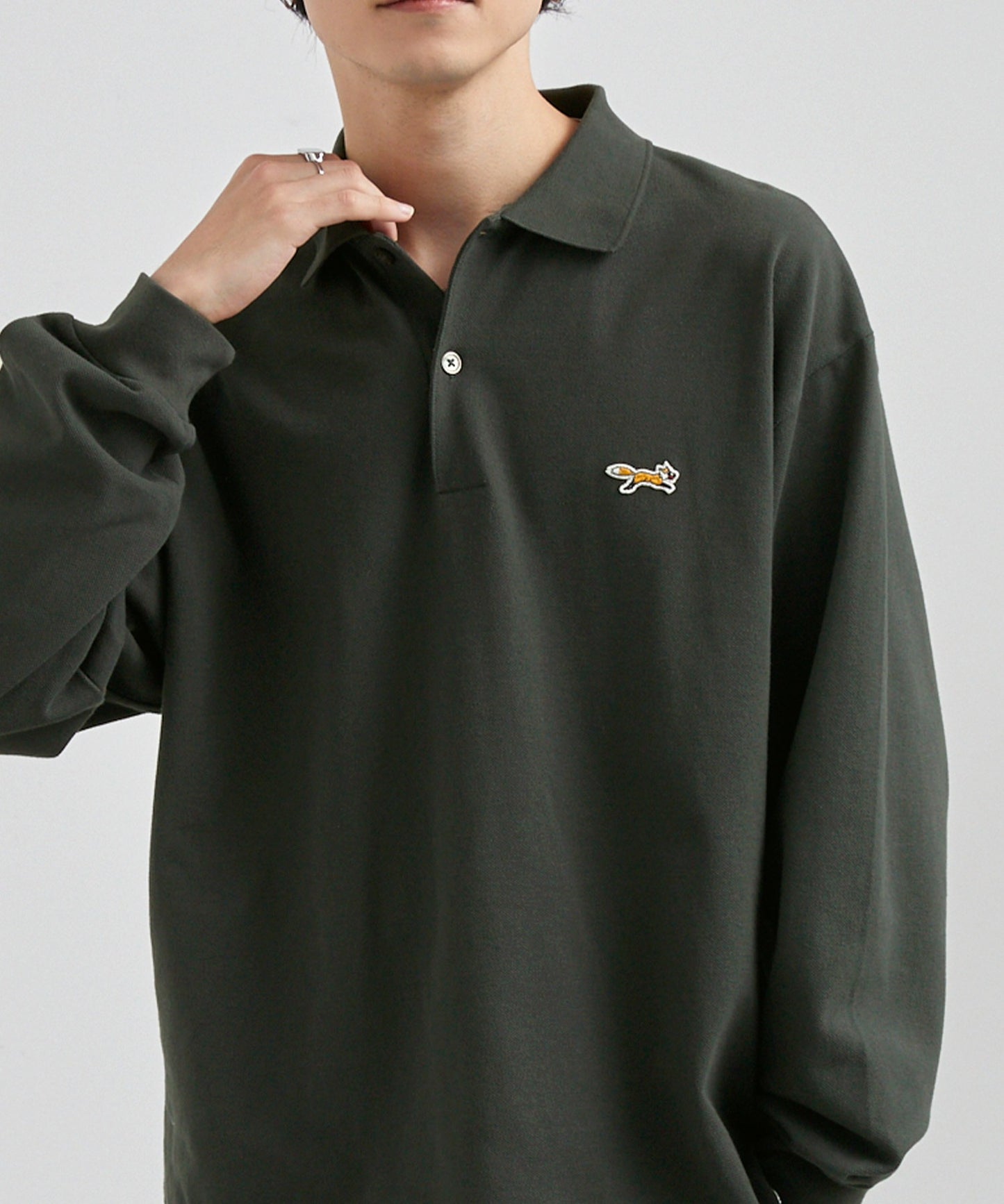 PENNEYS THE FOX Logo 狐狸刺繡LOGO寬版Polo上衣