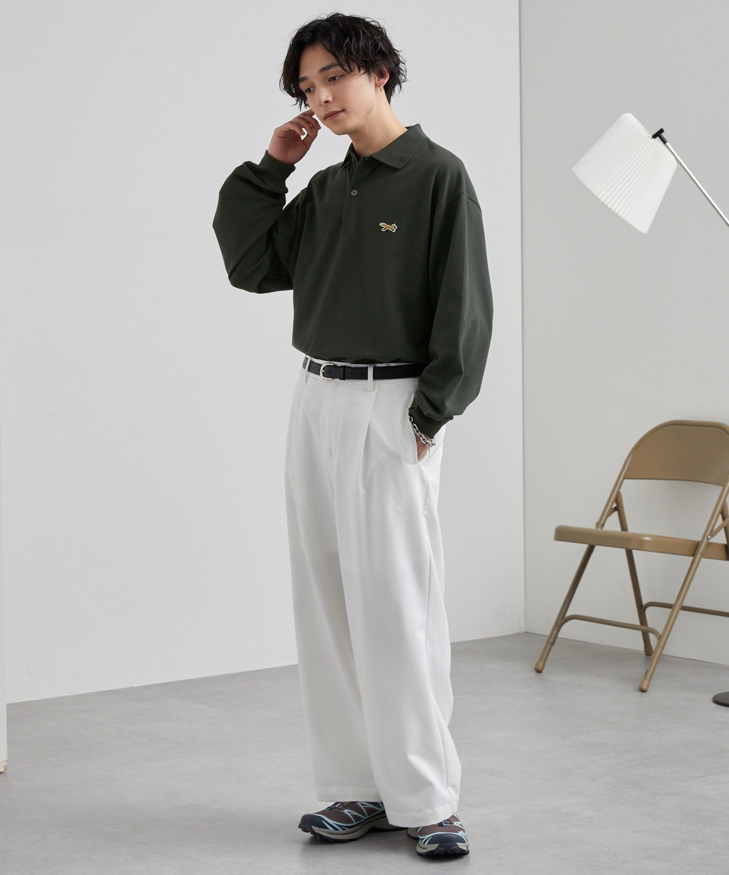 PENNEYS THE FOX Logo 狐狸刺繡LOGO寬版Polo上衣