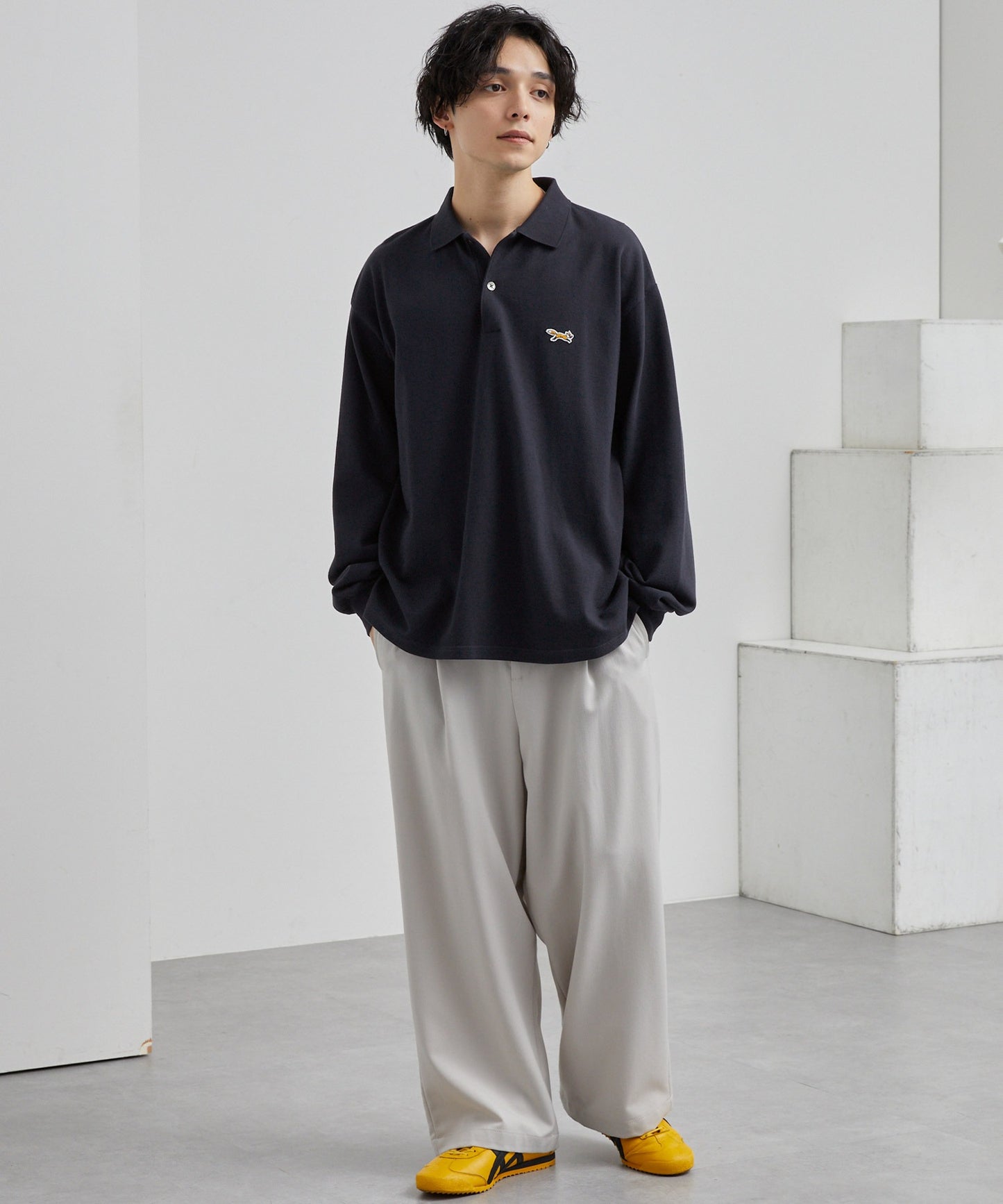 PENNEYS THE FOX Logo 狐狸刺繡LOGO寬版Polo上衣