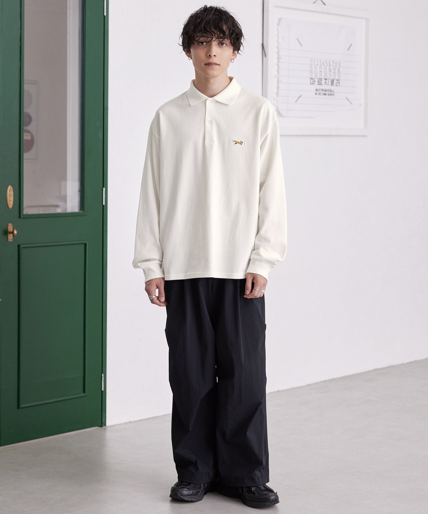 PENNEYS THE FOX Logo 狐狸刺繡LOGO寬版Polo上衣