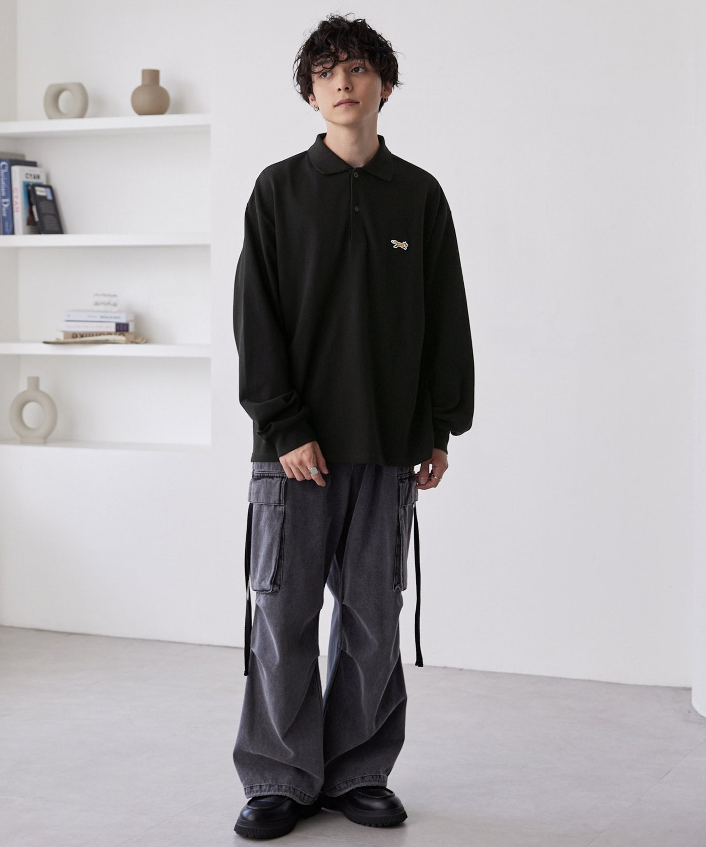 PENNEYS THE FOX Logo 狐狸刺繡LOGO寬版Polo上衣