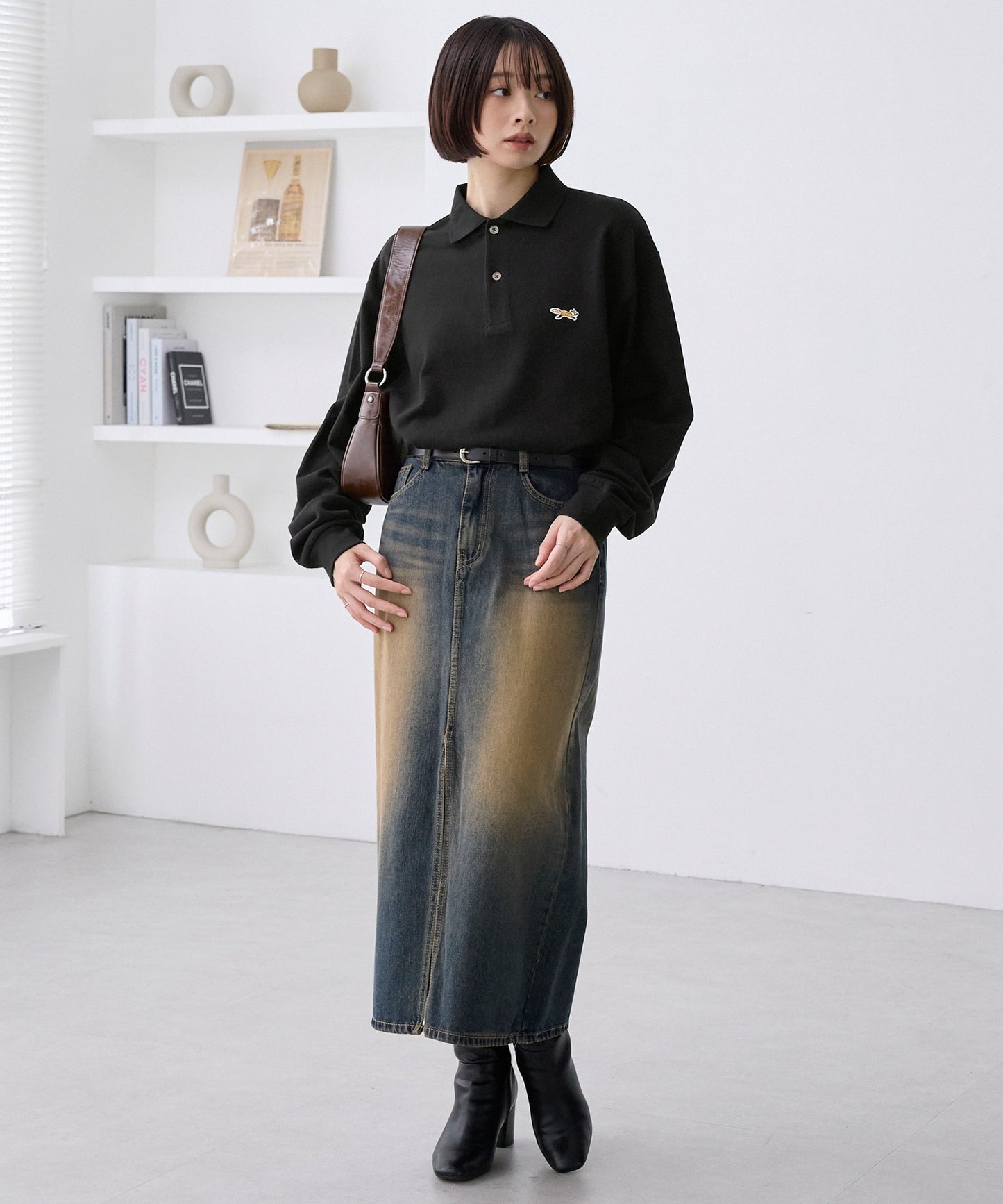 PENNEYS THE FOX Logo 狐狸刺繡LOGO寬版Polo上衣