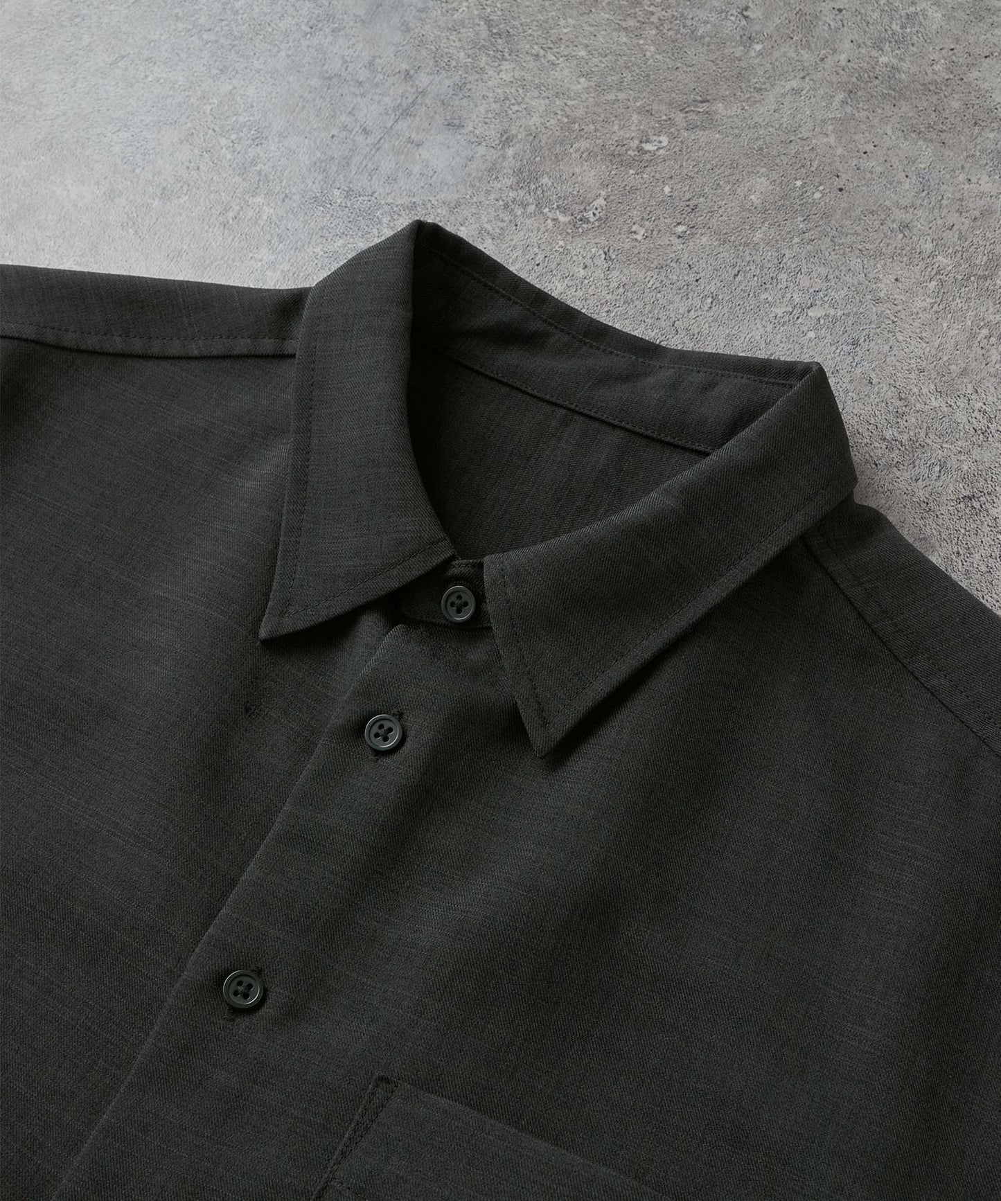 CIYOT-シヨウト- 仿羊毛質感寬鬆經典領襯衫