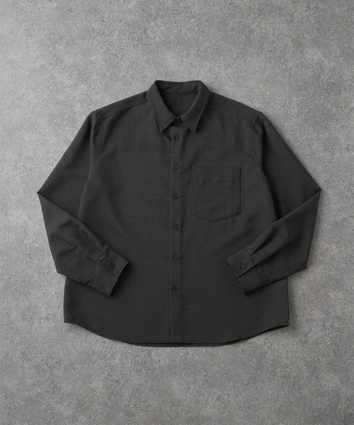 CIYOT-シヨウト- 仿羊毛質感寬鬆經典領襯衫