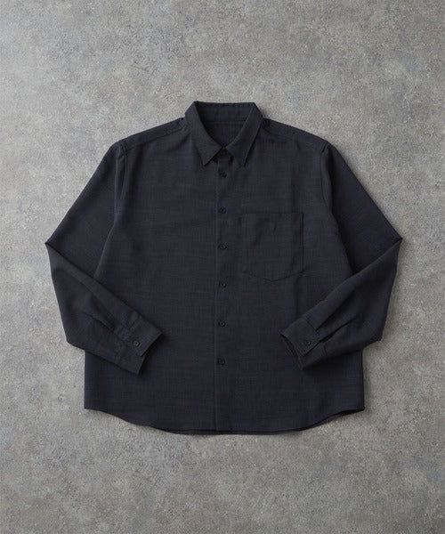 CIYOT-シヨウト- 仿羊毛質感寬鬆經典領襯衫