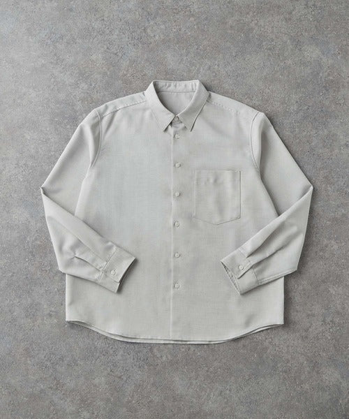 CIYOT-シヨウト- 仿羊毛質感寬鬆經典領襯衫