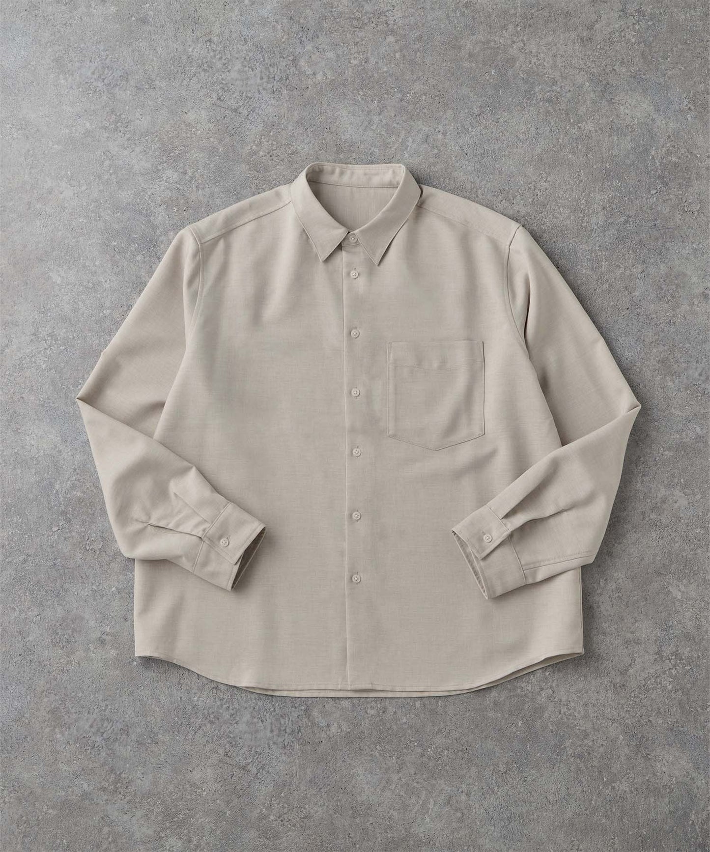 CIYOT-シヨウト- 仿羊毛質感寬鬆經典領襯衫