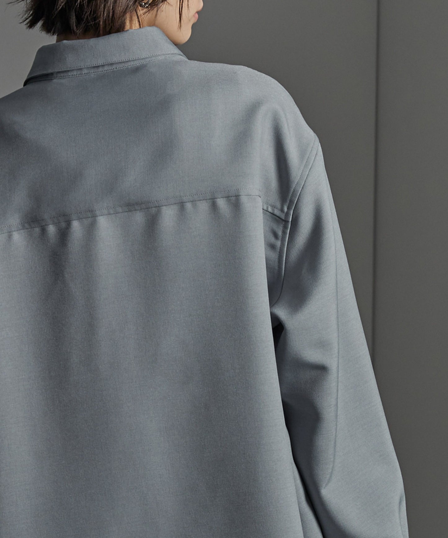 CIYOT-シヨウト- 仿羊毛質感寬鬆經典領襯衫