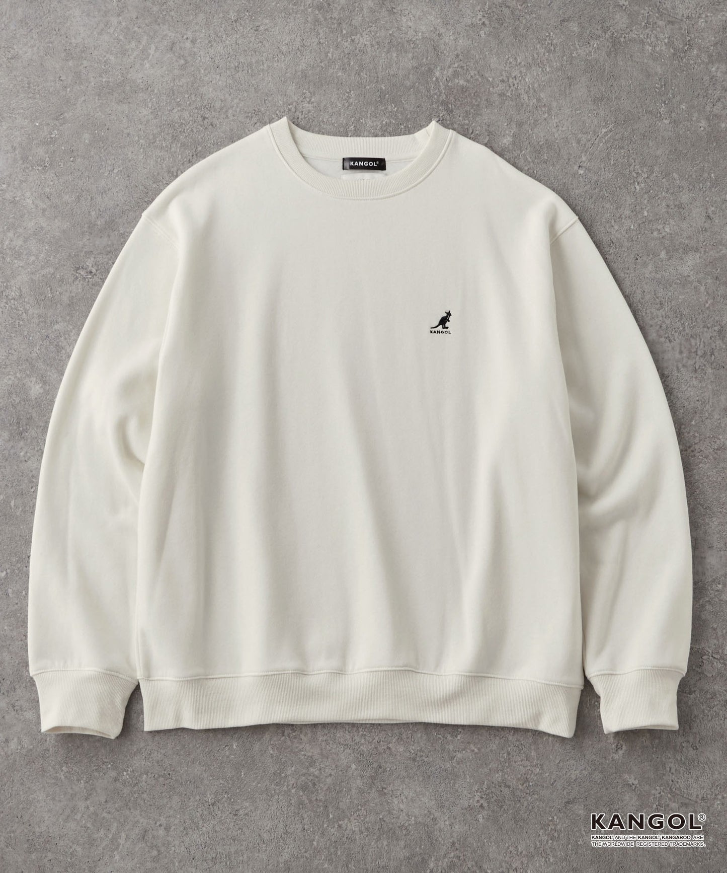 KANGOL 刺繡 Logo 寬版大學T