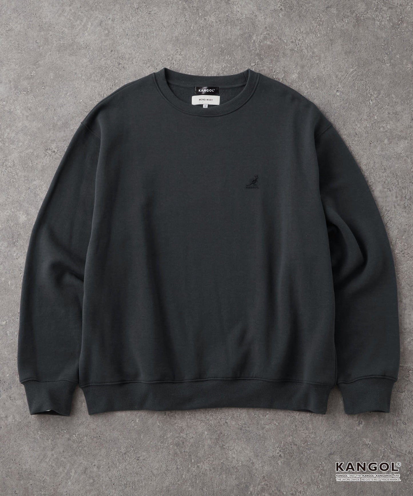 KANGOL 刺繡 Logo 寬版大學T