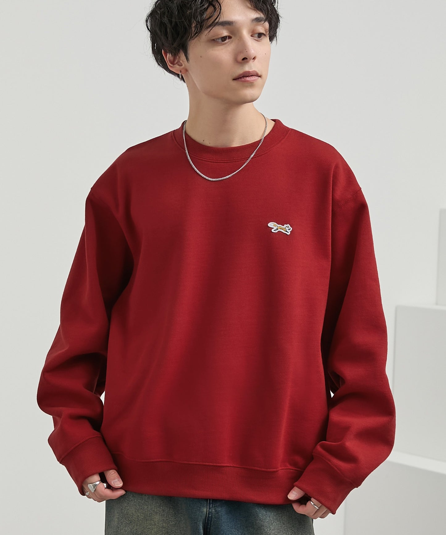 PENNEYS THE FOX Logo 狐狸刺繡寬版大學T上衣