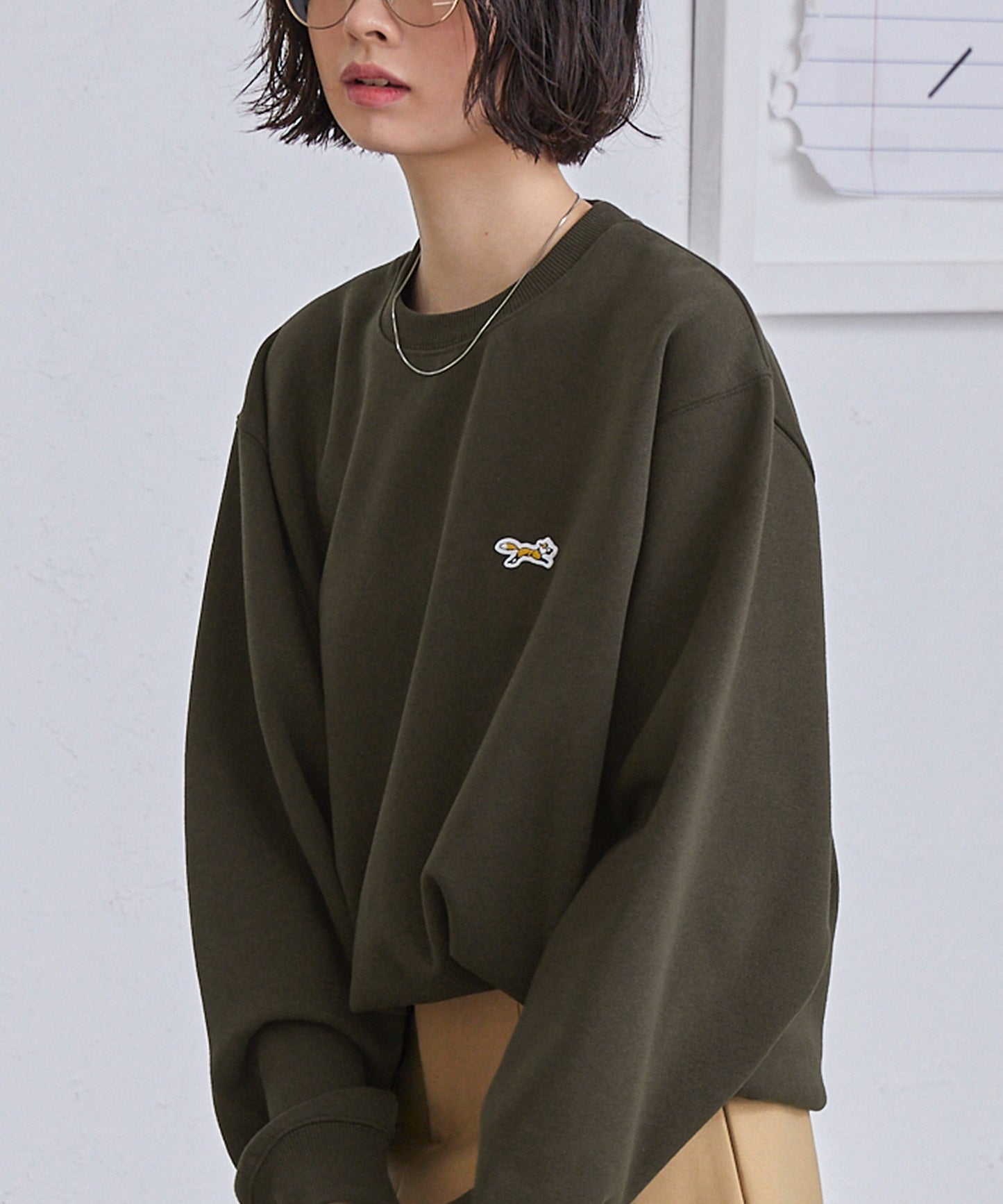 PENNEYS THE FOX Logo 狐狸刺繡寬版大學T上衣