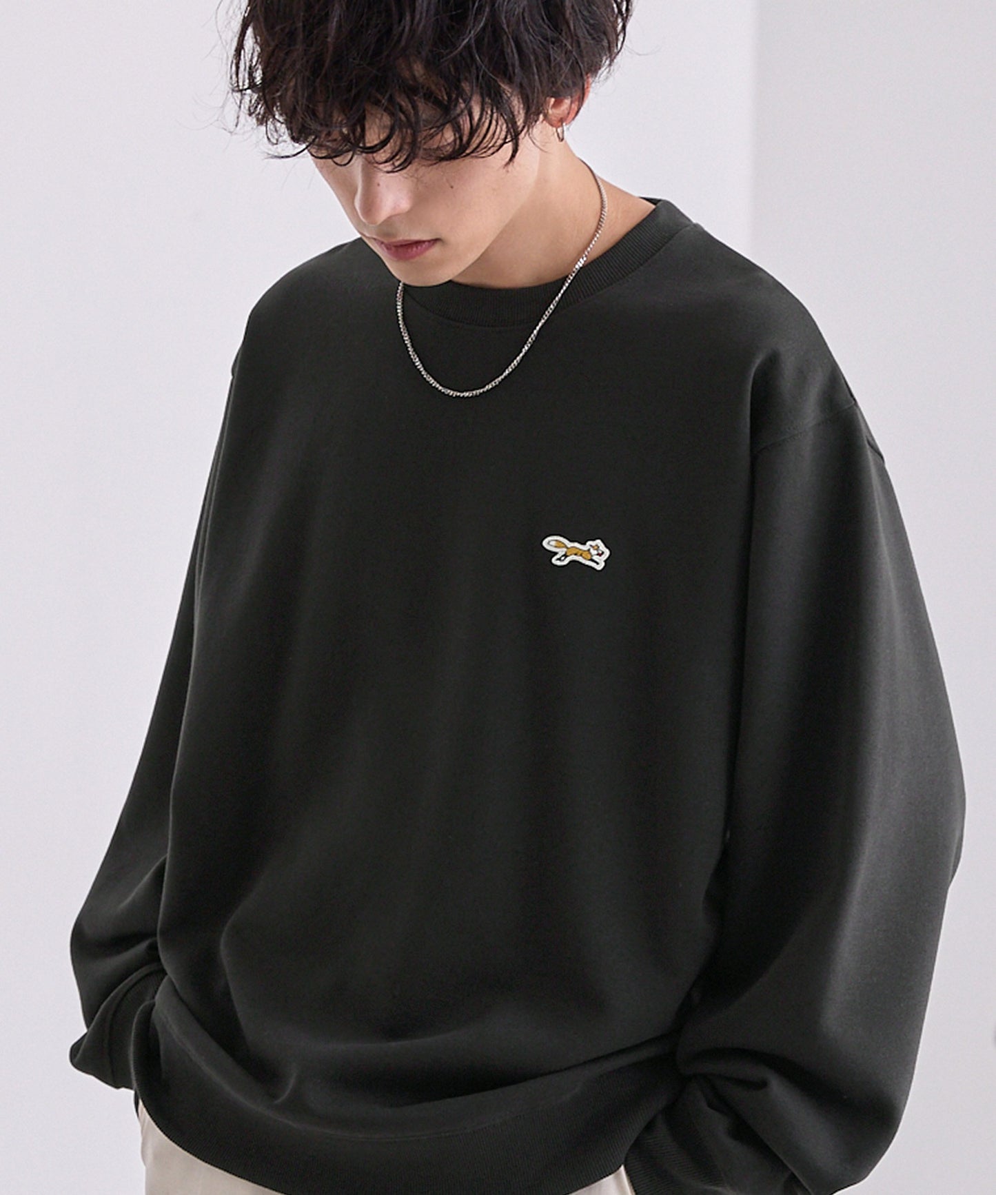 PENNEYS THE FOX Logo 狐狸刺繡寬版大學T上衣