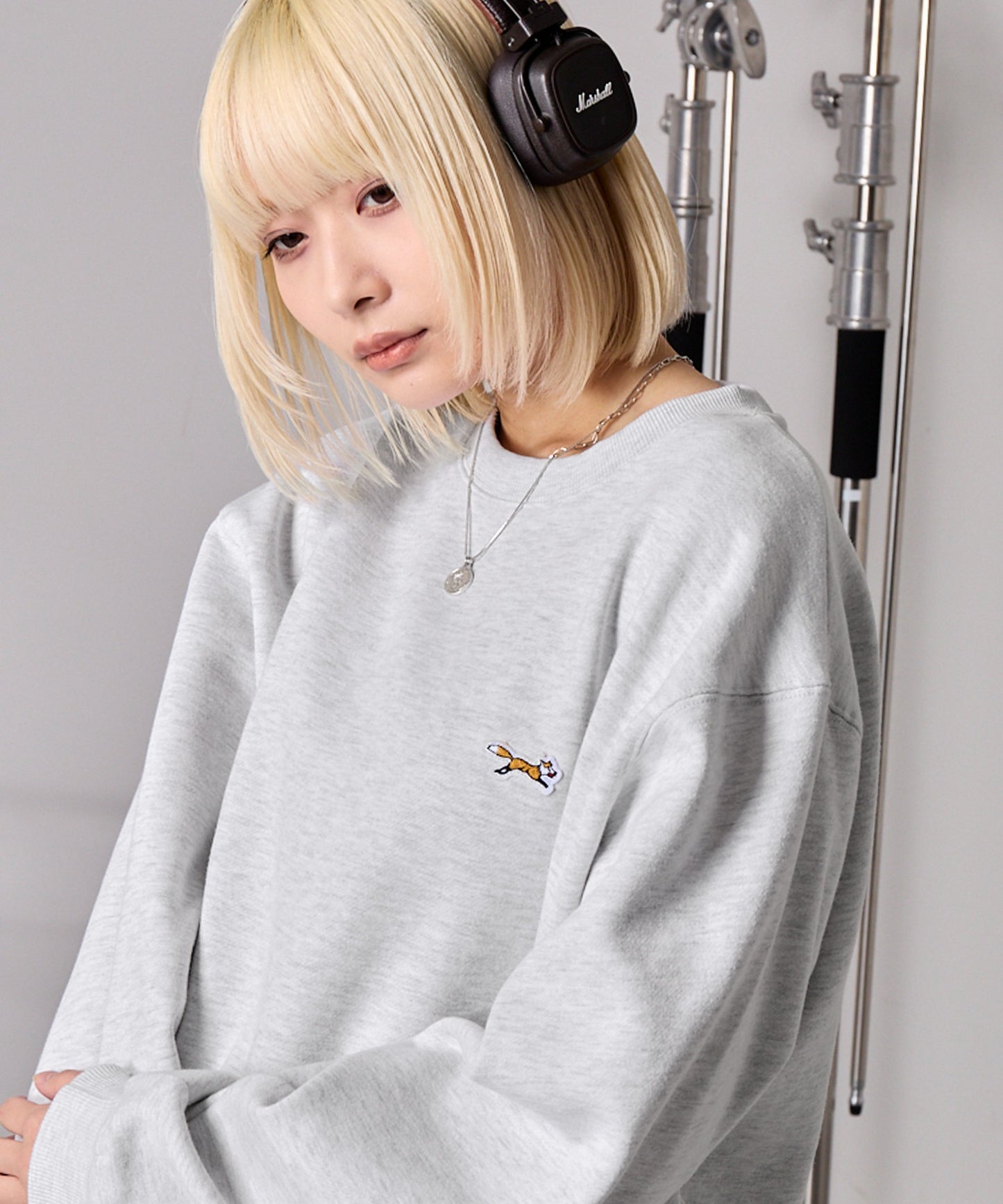 PENNEYS THE FOX Logo 狐狸刺繡寬版大學T上衣