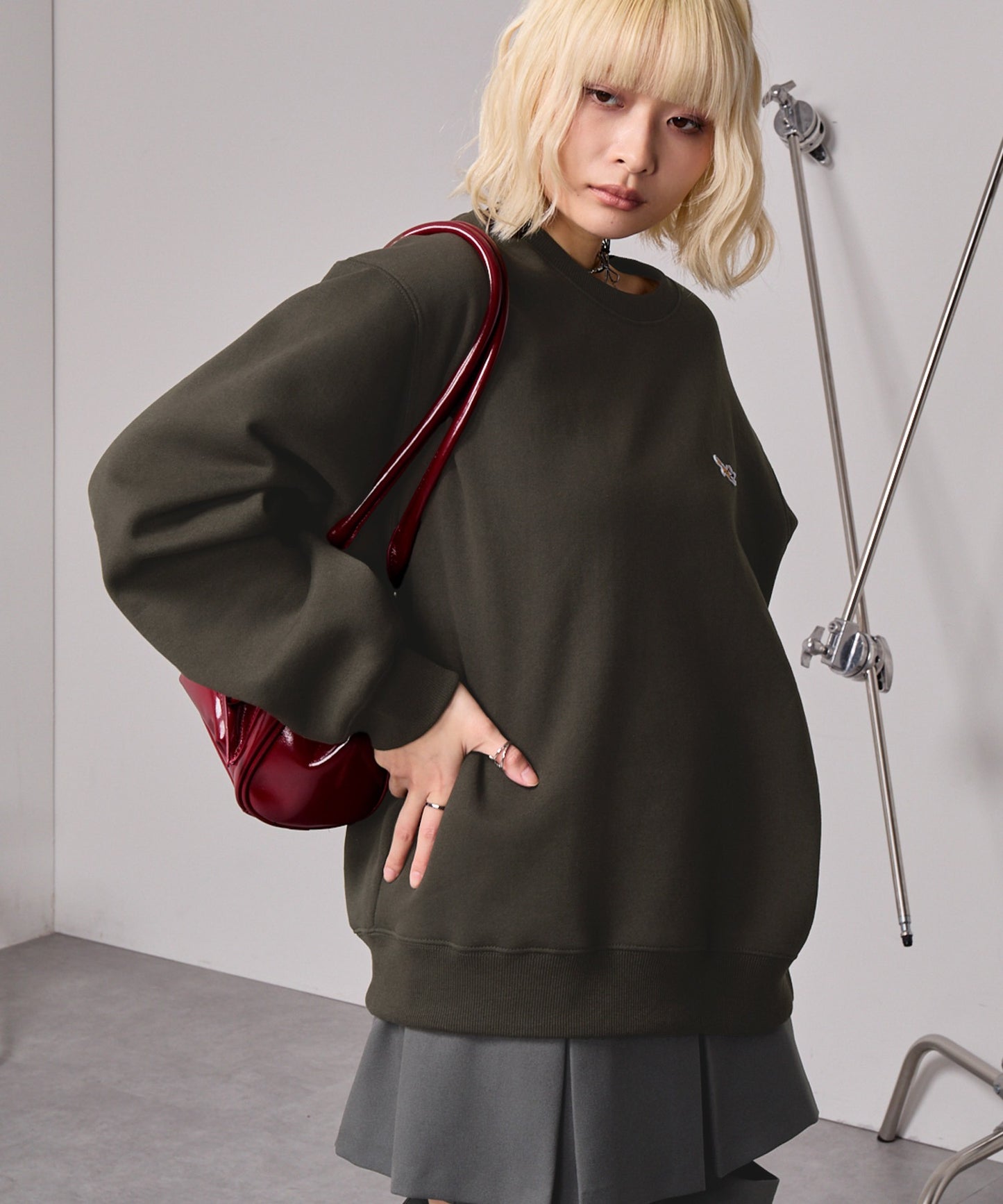 PENNEYS THE FOX Logo 狐狸刺繡寬版大學T上衣