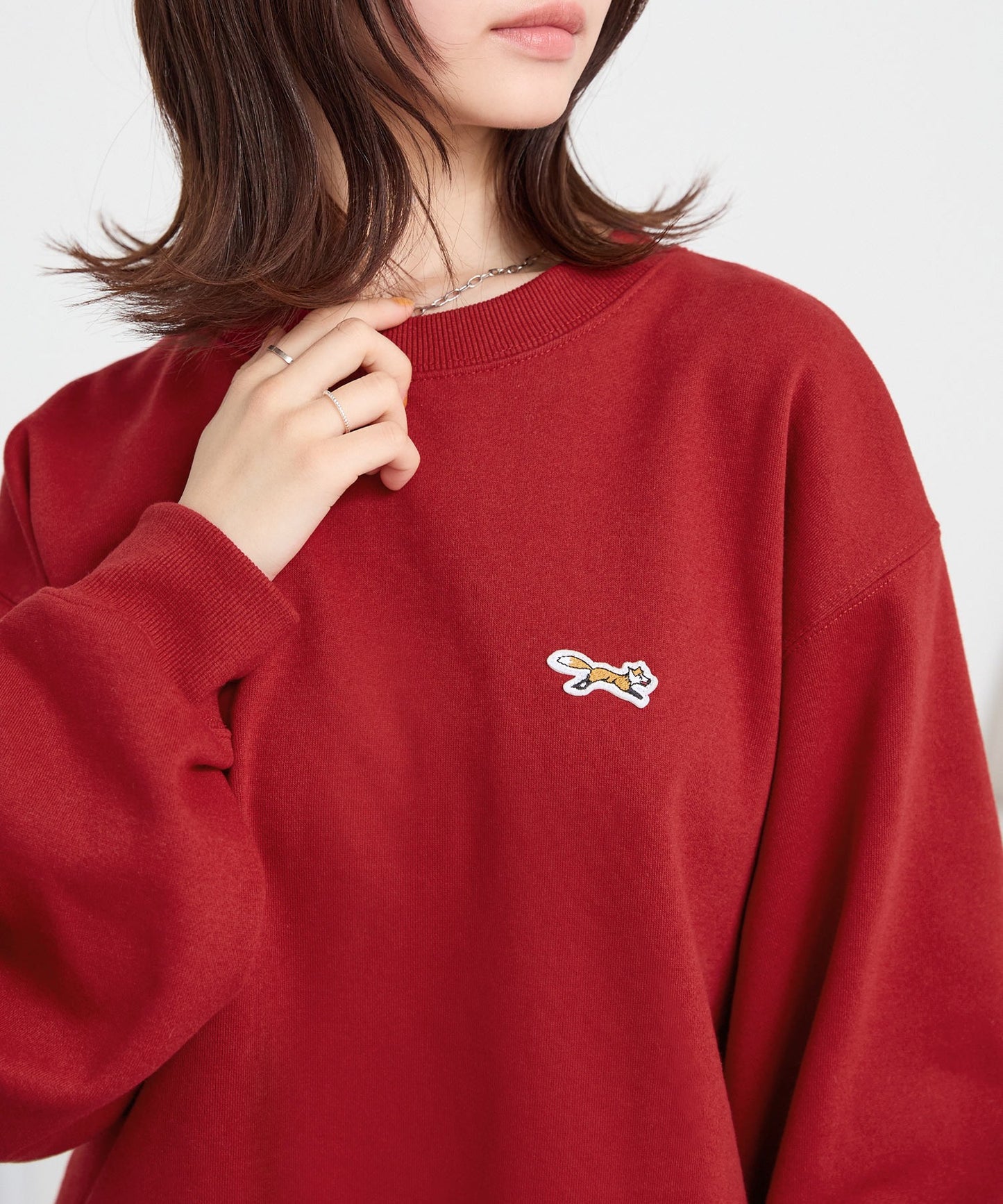 PENNEYS THE FOX Logo 狐狸刺繡寬版大學T上衣
