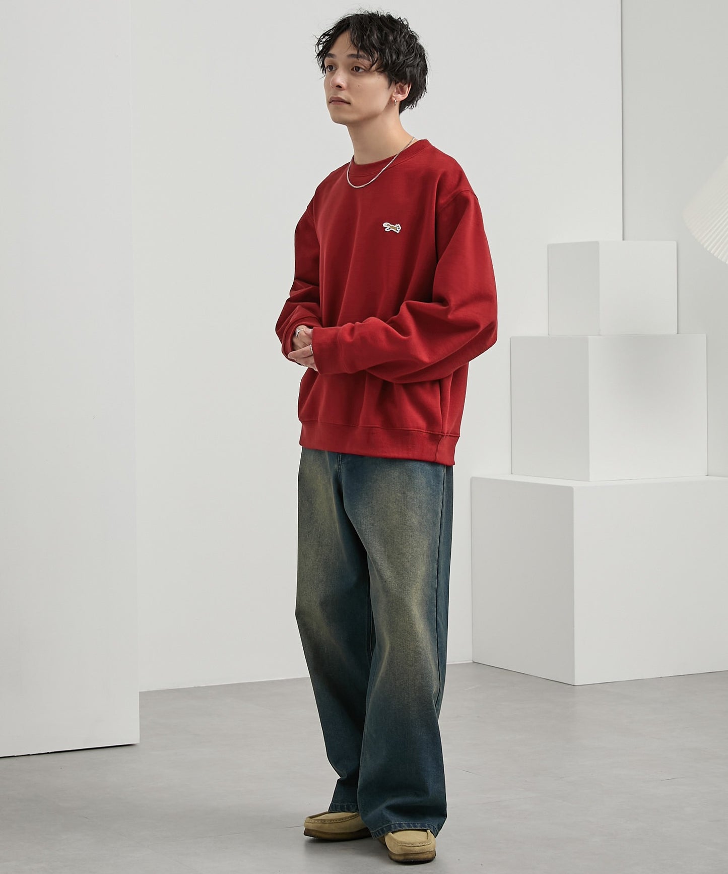 PENNEYS THE FOX Logo 狐狸刺繡寬版大學T上衣