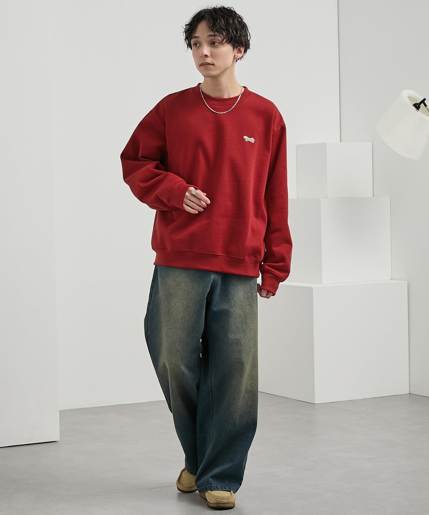 PENNEYS THE FOX Logo 狐狸刺繡寬版大學T上衣