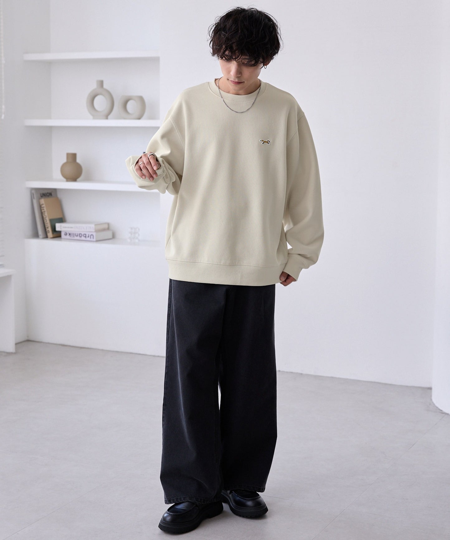 PENNEYS THE FOX Logo 狐狸刺繡寬版大學T上衣