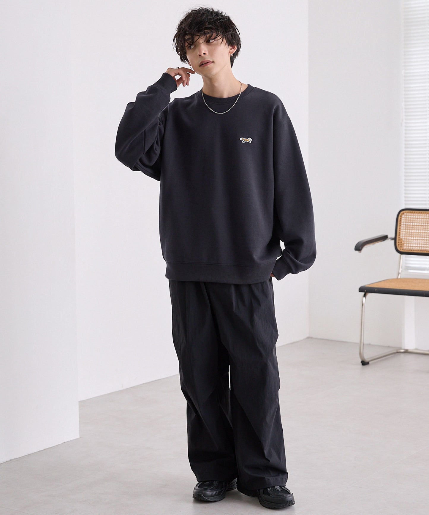 PENNEYS THE FOX Logo 狐狸刺繡寬版大學T上衣