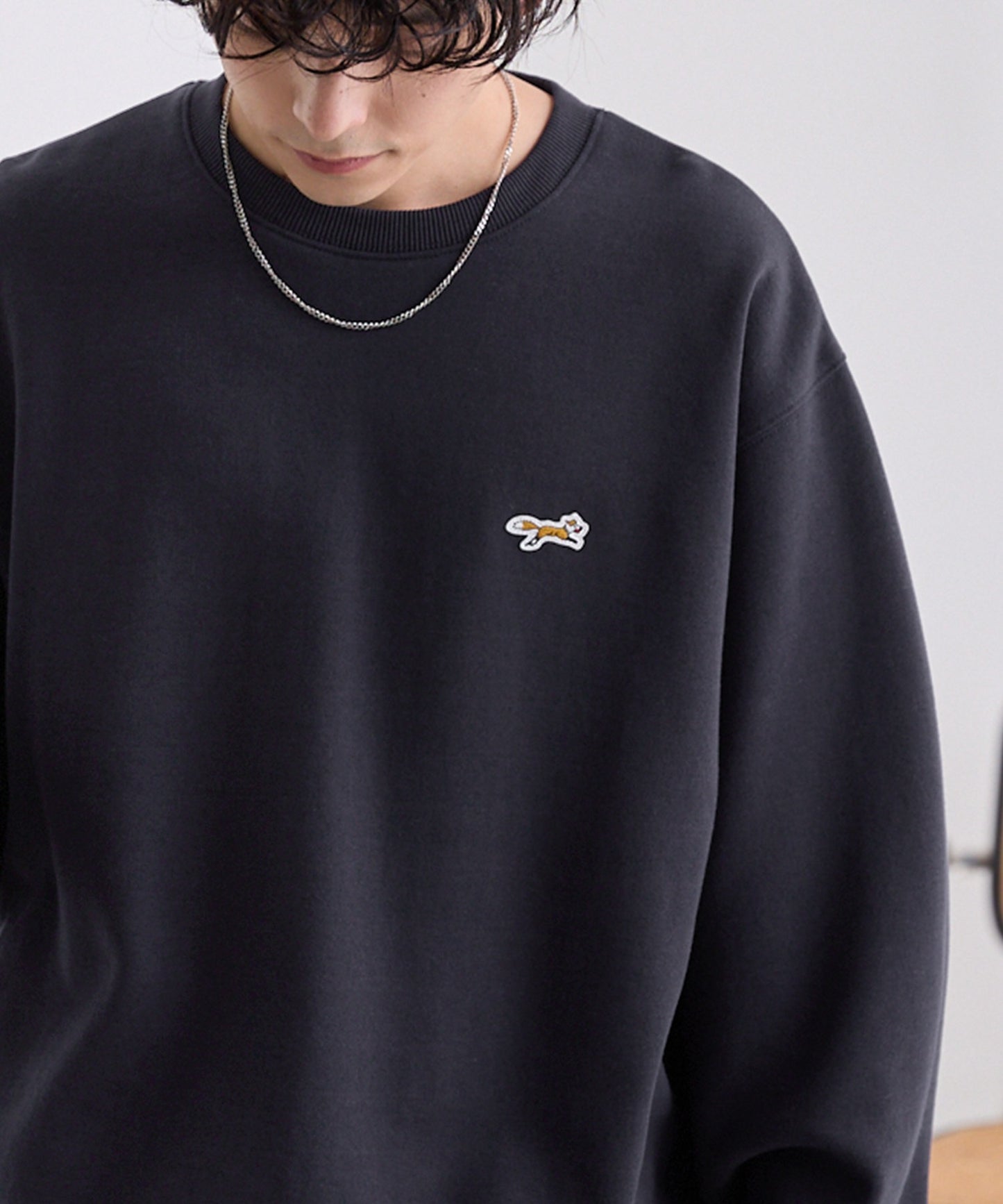 PENNEYS THE FOX Logo 狐狸刺繡寬版大學T上衣